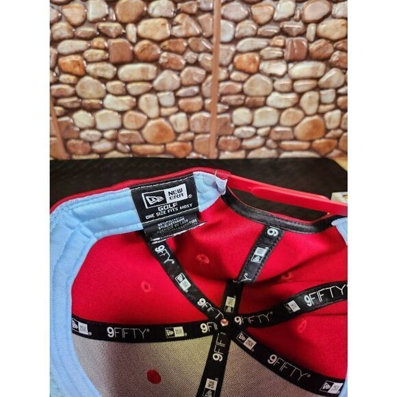 Men's New Era 2023 Ryder Cup Sunday Round 9Fifty Red Adjustable Golf Hat - Picture 6 of 7